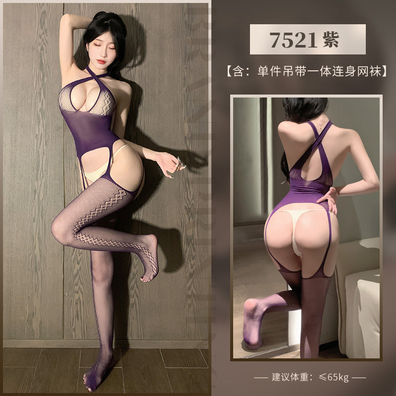 Fée et moi Open-Crotch Backless Bodystocking[X2 Alluring-208]