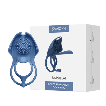 SVAKOM Barzillai Dual Vibrating Constriction Ring For Men Products[X2 Rings-202]